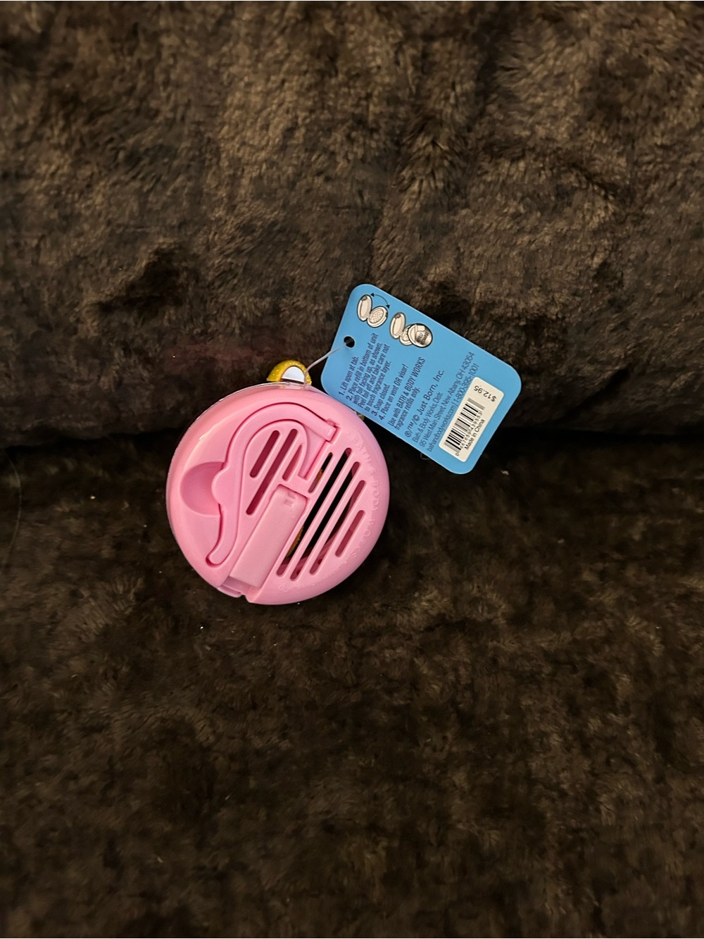 Bath & Body Works Yellow Peeps Bunny Vent Clip with Pink Holder - Picture 2 of 2